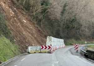 Éboulement sur la RD618